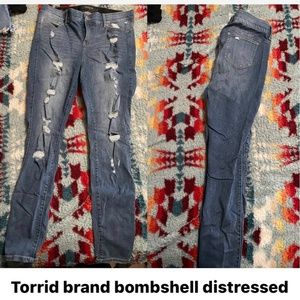 Torrid Bombshell Distressed skinny jeans